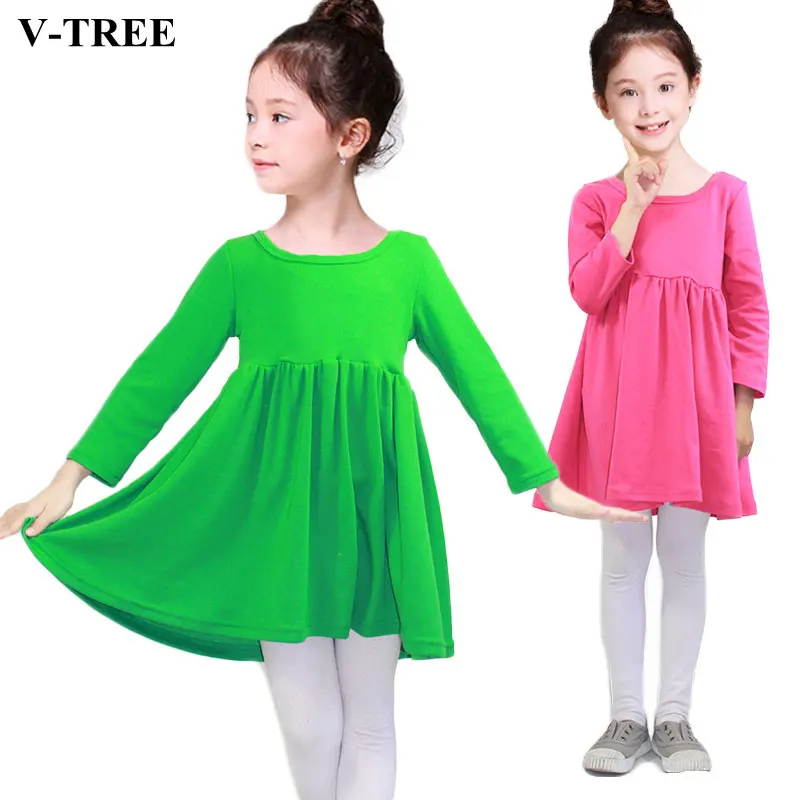 

Spring Summer Girls Dress Long Sleeve Dresses For Girls Princess Dress Children Costume 2018 Brand Party Clothing