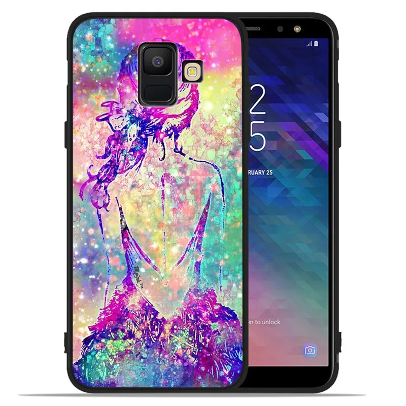 Роскошные Звездное небо bling Цветочный для samsung Galaxy A9 A8 A7 A6 A5 A3 J3 J4 J5 J6 J8 плюс чехол для телефона чехол Coque Etui