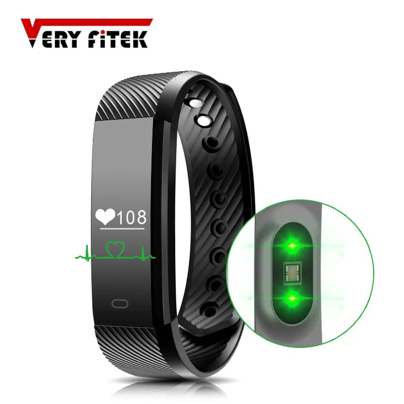 ID115 HR Смарт Напульсники монитор сердечного ритма Браслет Фитнес трекер Smartband
