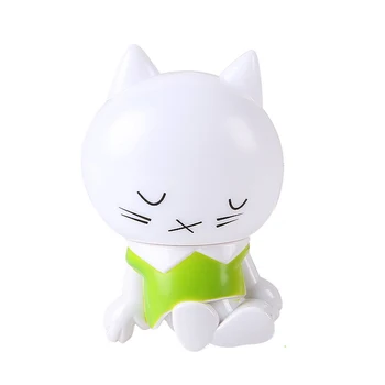 

Cartoon 1pcs LED Plug-in Intelligent Inductive White Bedside Night Light Sleepy Cat Lamps for Children Bedroom Lighting