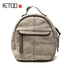 Aetoo новая модная кожаная сумка на плечо кожаный рюкзак простой мини женская сумка