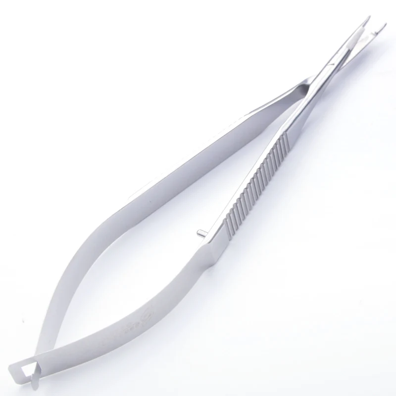 Stainless steel belt cutting needle holder Microscope 12cm beauty scissors needle holder one pliers dual purpose 6