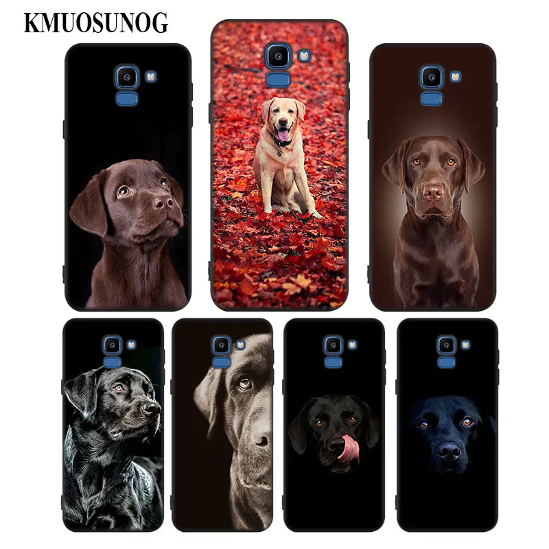 

For Samsung Galaxy j8 j7 j6 j5 j4 j3 Plus Prime 2018 2017 2016 Black Silicone Phone Case Labrador Retriever Style