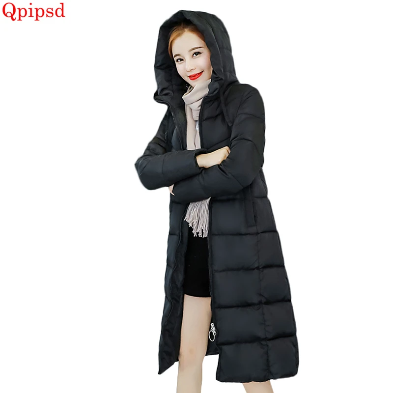 

Slim jacket 2018 winter women hooded coat thicken warm long jacket female plus size 3XL outerwear parka ladies chaqueta feminino