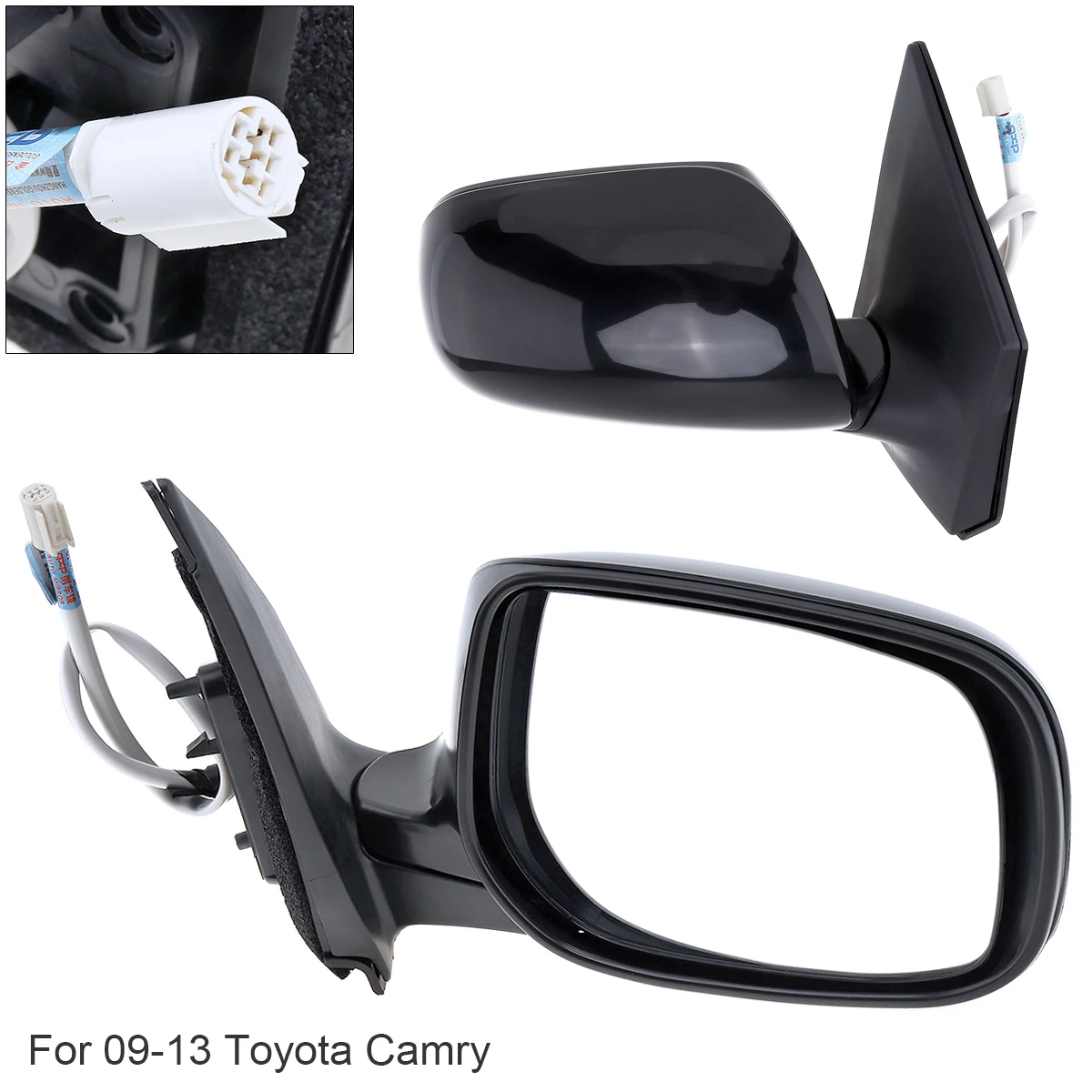 

Portable Non-Folding Durable Right Side Mirror Right Hand LH Mirror for 08-14 Toyota Corolla
