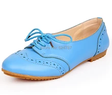 baroque shoes lace-up Women Genuine Leather Shoes WOMAN Moccasins Soft Leisure Female Driving Shoes Flat Loafers 5 colors