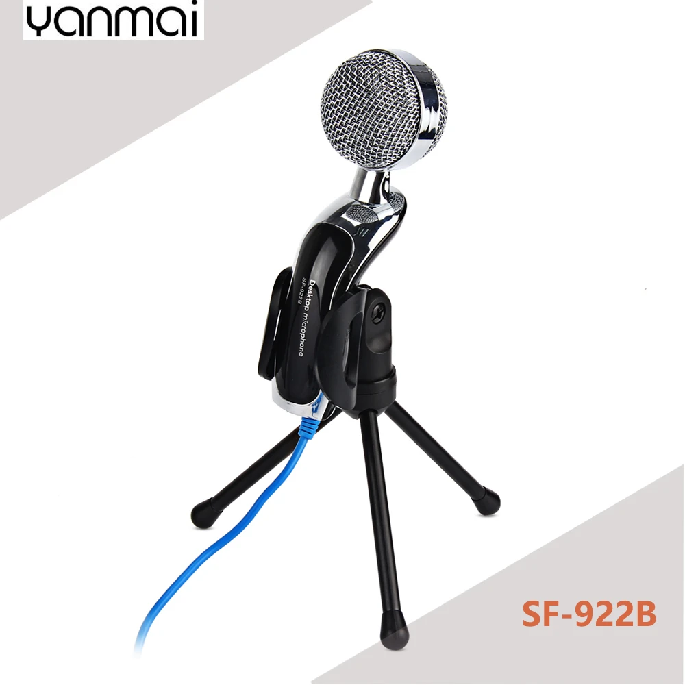 Yanmai SF-922B Professional Condenser USB Microphone Clear Digital Sound with Shock Mount Holder for Studio Computer Karaoke | Электроника