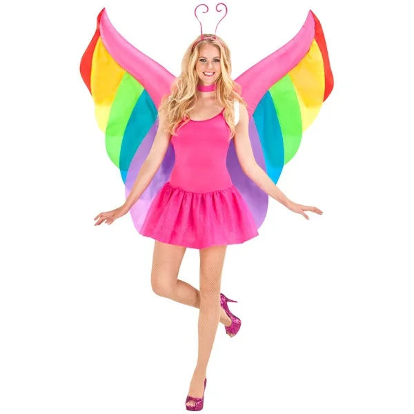 Adult Fantasy Butterfly Fancy Dress Costume Ladies Womens Female ...