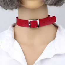 Колье из искусственной кожи ожерелье панк-рок готическое ожерелье с пряжкой ювелирные изделия