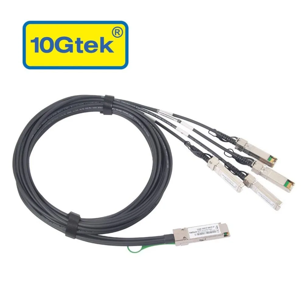 

Juniper QFX-QSFP-DACBO-1M 40G QSFP+to 4xSFP+Breakout DAC-1M - 40GBASE-CR4 Passive Direct Attach Copper Twinax QSFP to SFP Cable