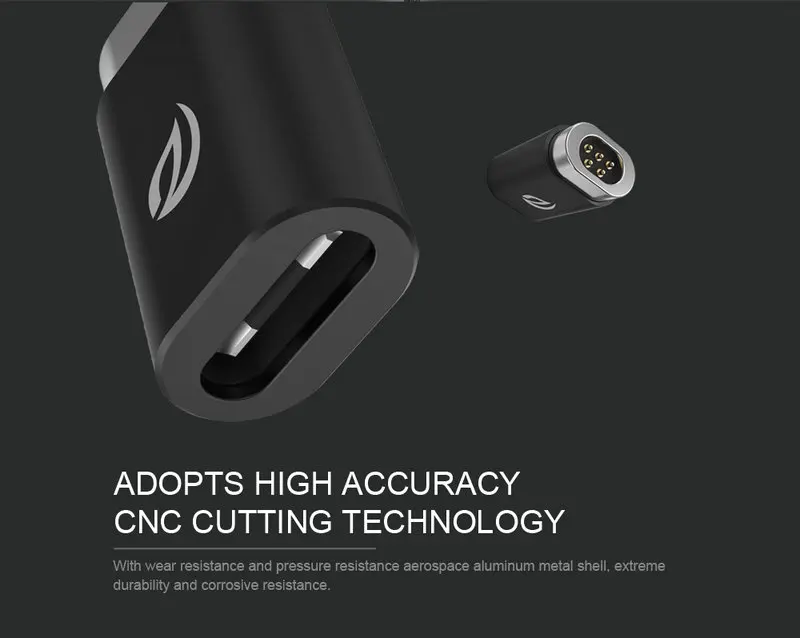 WSKEN Magnetic Micro USB Connector Plug  to Type C cable Adapter (7)