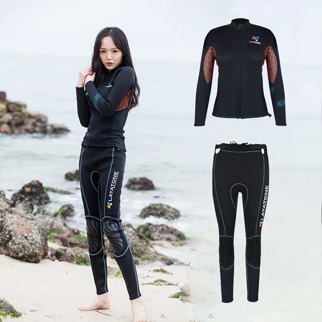 IFLOVE 3mm Combinaison Plongée pour Femme Manches Longues Néoprène Monopiece Wetsuit Surf Snorkeling Natation IFLOVE 3mm Combinaison Plongée pour Femme Manches Longues Néoprène Monopiece Wetsuit Surf Snorkeling Natation