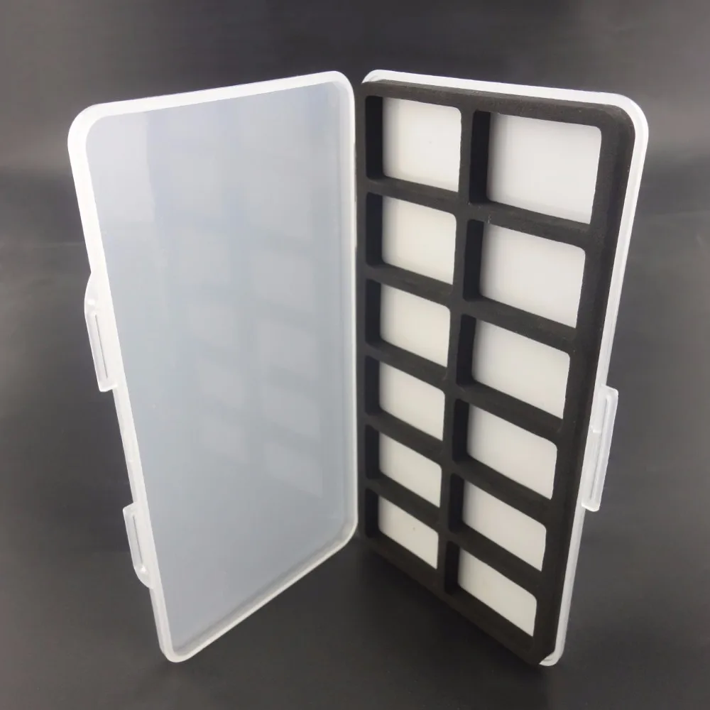 

18.5x10.5x1.3cm Waterproof Fishing Tackle Boxes ABS Fly Fishing Lure Baits Fishhook Storage Case Cover Box