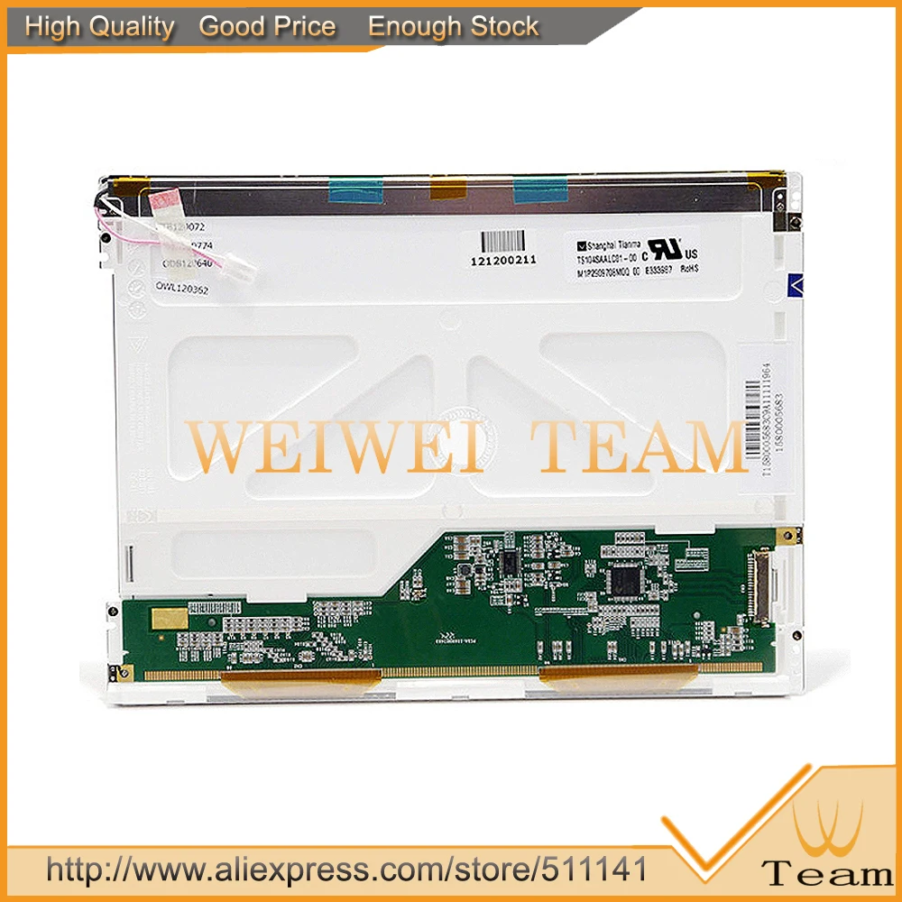 

Original TS104SAALC01 TS104SAALC01-00 10.4" Inch LCD Screen Panel Display Module Monitor industrial LCD