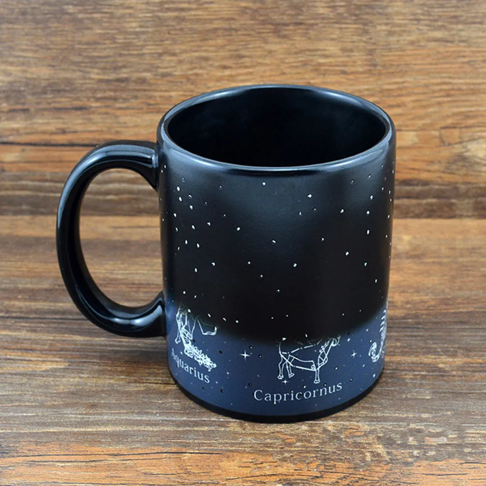 Cups and mugs 1PC Creative Twelve Constellation temperature change
