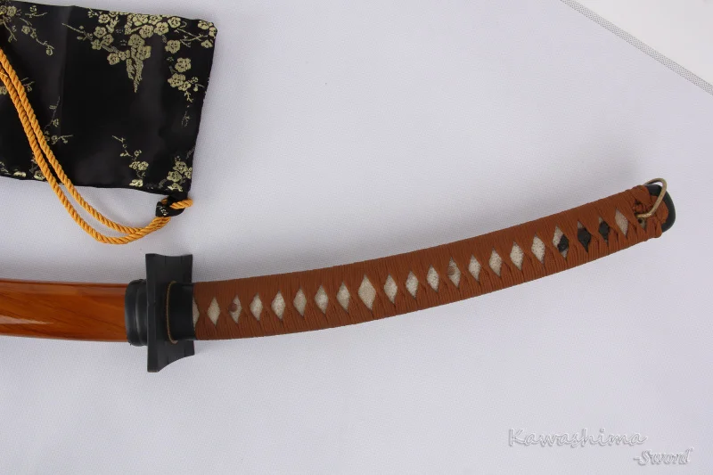Afro Samurai Katana Handcrafted with 1045 Carbon Steel - Real Full Tang Sword for Sale - Odachi-Sharp Reproduction from Anime image 4