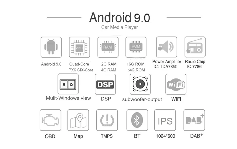 JSTMAX 9 ''Android 9,0 4G+ 64G ISP экран автомобиля Радио стерео плеер для Toyota corolla fortuner estima innova Prius gps