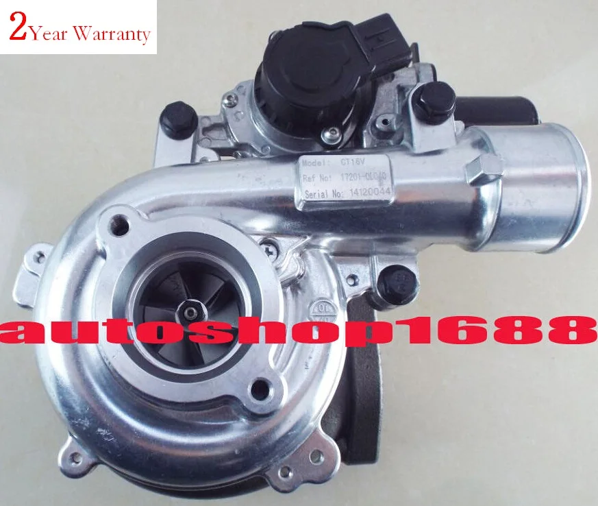 

CT16V CT20 17201-0L040 17201-30160 17201-30101 17201-30100 turbo turbocharger for Toyota Landcruiser D-4D 173HP 1KD-FTV