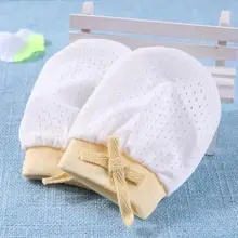 1 пара Детские против царапин Прихватки для мангала милый Регулируемый новорожденных рук средства ухода за кожей стоп защиты Уход за кожей