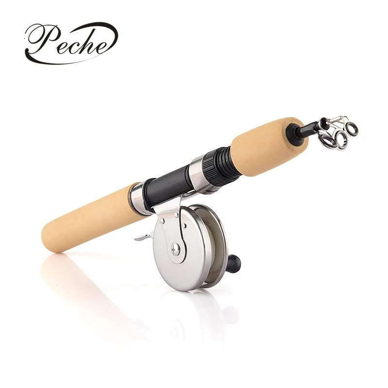 بيكي الشتاء الجليد الصيد قضبان و بكرات ل الكارب يطير الصيد معالجة قضيب كومبو القلم القطب الغزل الصب الصلب قضبان pesca Hengelsp