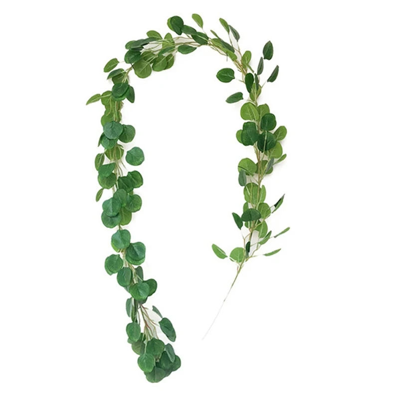 2 M искусственный эвкалипт листья искусственная Виноградная лоза зелени венок для свадьбы праздника украшение домашний декор для стола