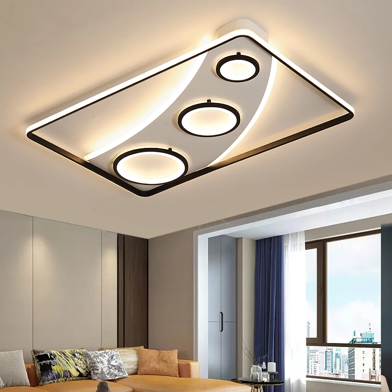

NEW Ultra-thin Surface Mounted Modern Led Ceiling Lights lamparas de techo Rectangle acrylic/Square Ceiling lamp fixtures