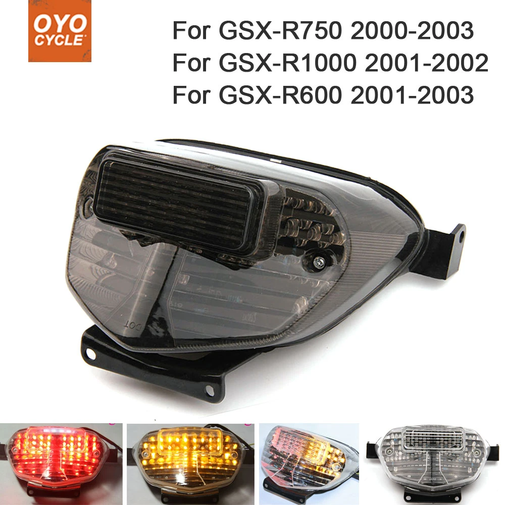 Integrated LED Tail Light Turn Signals For Suzuki GSXR600 GSX-R 750 2000-2003