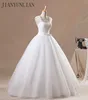 Customized Flower Cap Sleeve Princess Tulle Ball Gown Bow Puffy Wedding Dress Debutante Dress Vestidos de Noiva Real Photos 2