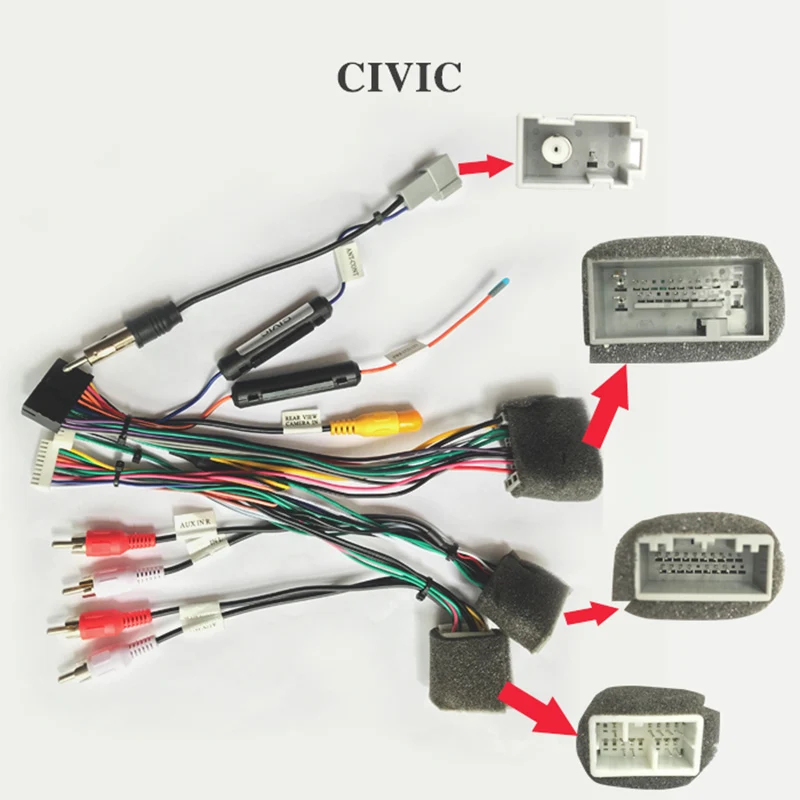 Специальный ARKRIGHT жгут проводов кабель для HONDA CIVIC радио головы Адаптер блока питания радио разъем