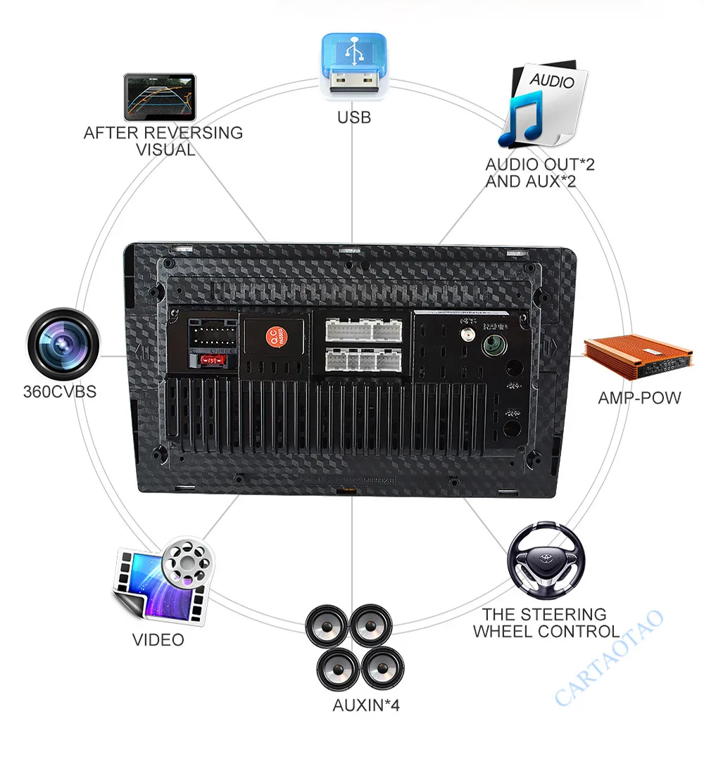 Perfect Android 8.1 OS 9 inch touch screen car radio player 2DIN Android car radio navigation multimedia player For Suzuki SX4 2006-2013 19