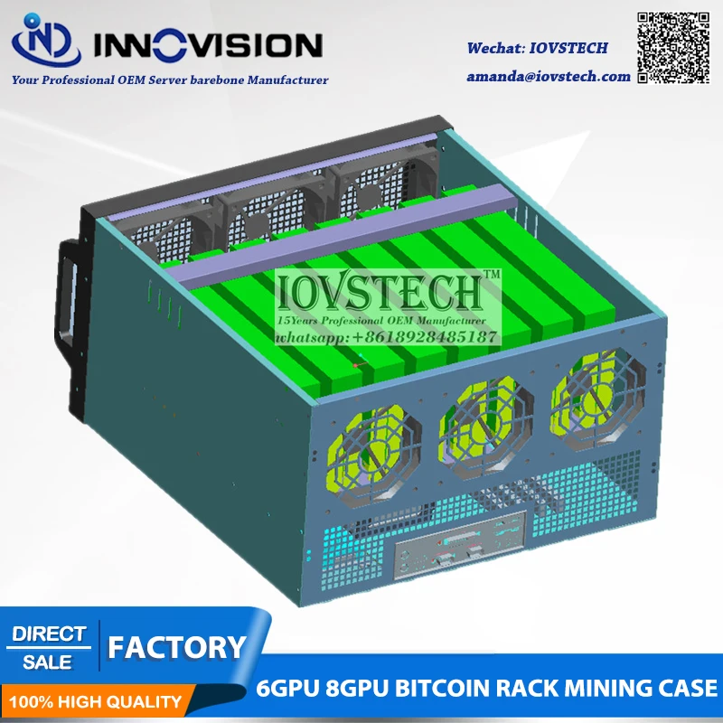 Лидер продаж чехол для биткоинов 6GPU 8GPU|case case|case rackcase c |