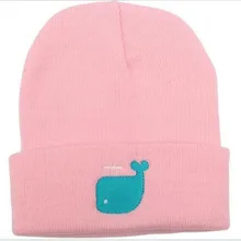 Novo estilo de malha golfinho padrão bonito quente chapéus de inverno para as mulheres barato feminino gorro chapéus cabeça boné toque cinza preto branco azul