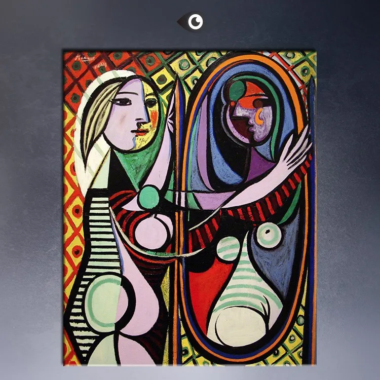 Картина девушка перед зеркалом пикассо