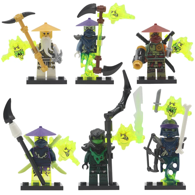 MOC модель ниндзя строительные блоки фигурки Sharkman Garmadon Master Wu подарки Ninjago Джей Коул