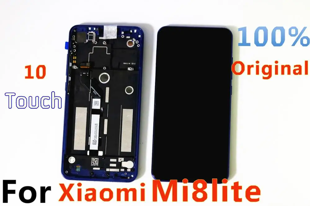 6 26 &quotдля xiaomi mi 8 lite ЖК дисплей сенсорный экран облегченный дигитайзер сборка