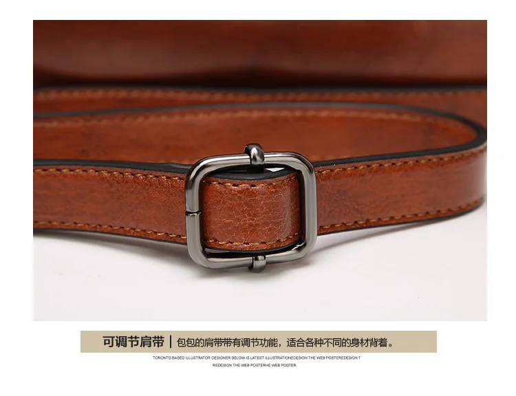 KLY 100% Genuine leather Women handbags 2018 New handbags Cross-border goods Simple handbag Ms. Briefcase Shoulder Messenger -