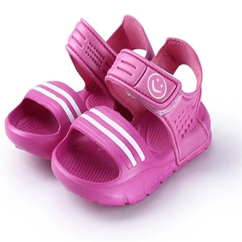Сандалии для новорожденных мальчиков и девочек; летняя детская обувь; Повседневная модная обувь для маленьких девочек; сандалии и сабо в полоску; 3 цвета; верхняя одежда