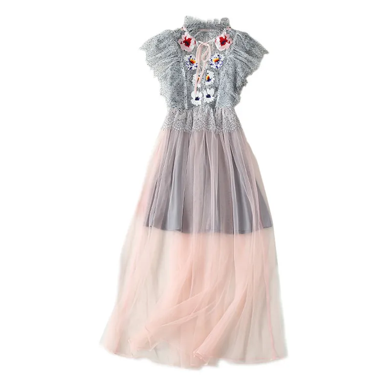 2019 праздничное платье Vestidos шикарное Цветочное женское с коротким рукавом