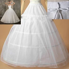 Envío Libre Mujeres de La Venta de La Enagua 3 Aro Balón vestido Hueso Completo Crinoline Falda de La Enagua de La Boda Accesorios de La Boda Enaguas