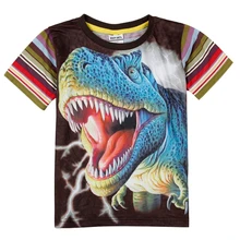 Boy Short Sleeve T-Shirt 2019 New Summer Cotton Print Children's Wear Casual Round Neck Short Sleeve Boy T-Shirt C5040 casual boy s short sleeve polka dot pattern print t shirt