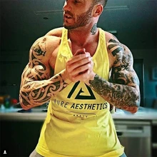 Пружина для фитнеса хлопок чистая эстетика майка для мужчин без рукавов Топы для мальчиков бодибилдинг одежда под рубашку жилет оптом