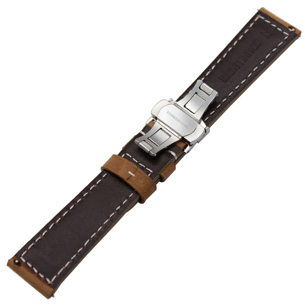 Italian Genuine Leather Watchband 22mm Quick Release for Samsung Gear S3 Classic Frontier Gear 2 Neo Live Watch Band Wrist Strap