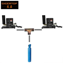 2XLOT TIPTOP однотрубные Dmx512 Co2 ткацкий станок стрелять 6-8 м до Co2 станок Jet сценический вечерние эффект T разъем поделиться Co2 бензобак