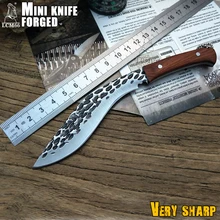 LCM66 мини ковка мачете Скорпион открытый джунгли выживания битва Фиксированным Лезвием Охотничьи ножи Фруктовый нож cs go стали