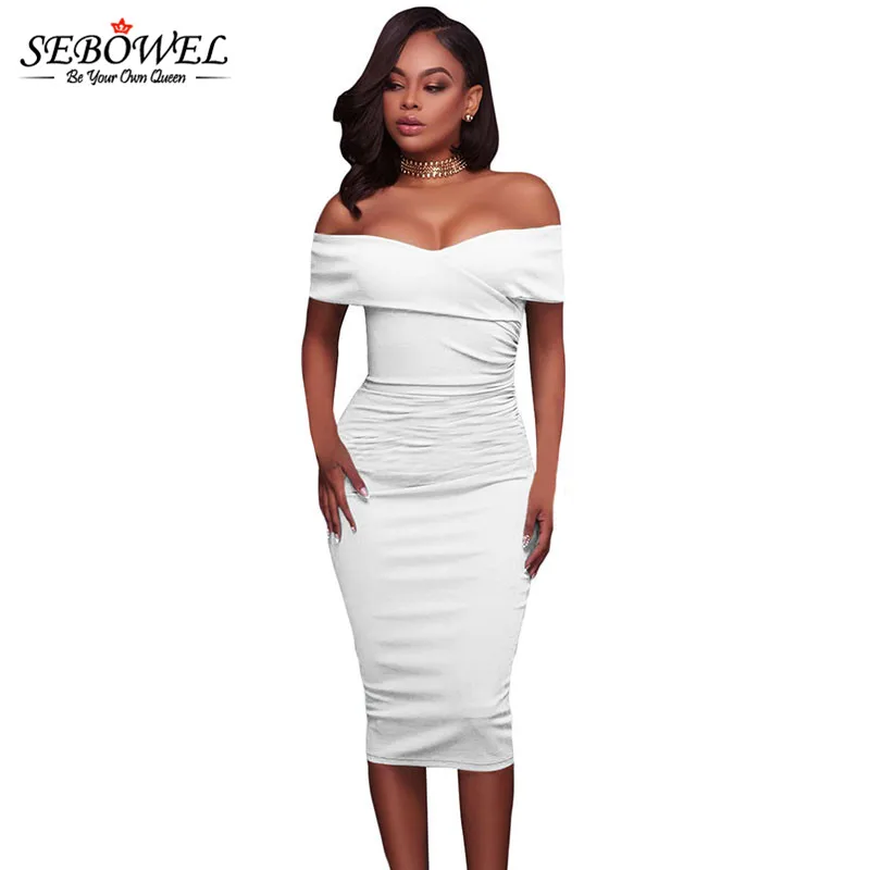 White-Ruched-Off-Shoulder-Bodycon-Midi-Dress-LC61507-1-1