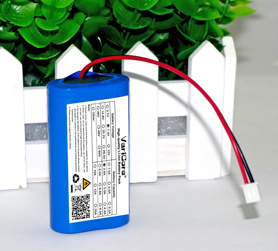 

7.2V 7.4V Battery 18650 Lithium Battery 7.4V 2600mAh Speaker Amplifier Battery for Samsung