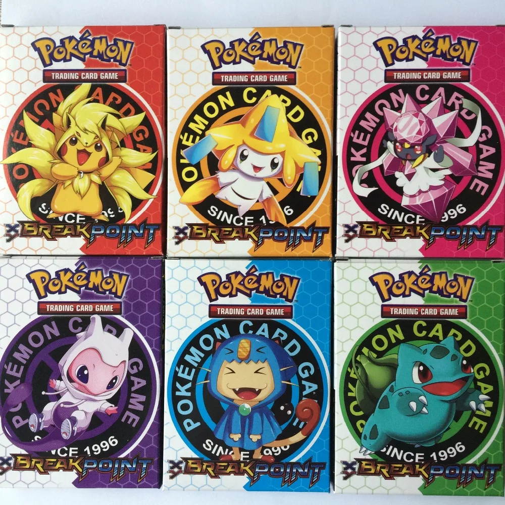 

2017 New Style Pokemon Trading Card Game Break Point The XY Series MEGA Card  English Board Game Best Gift For Children
