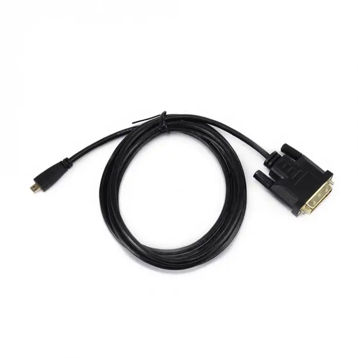 0,3/1,8 м DVI к Micro HDMI Кабель-адаптер 24+ 1 контакт соединитель папа-папа кабели для телефона PC tv 8899