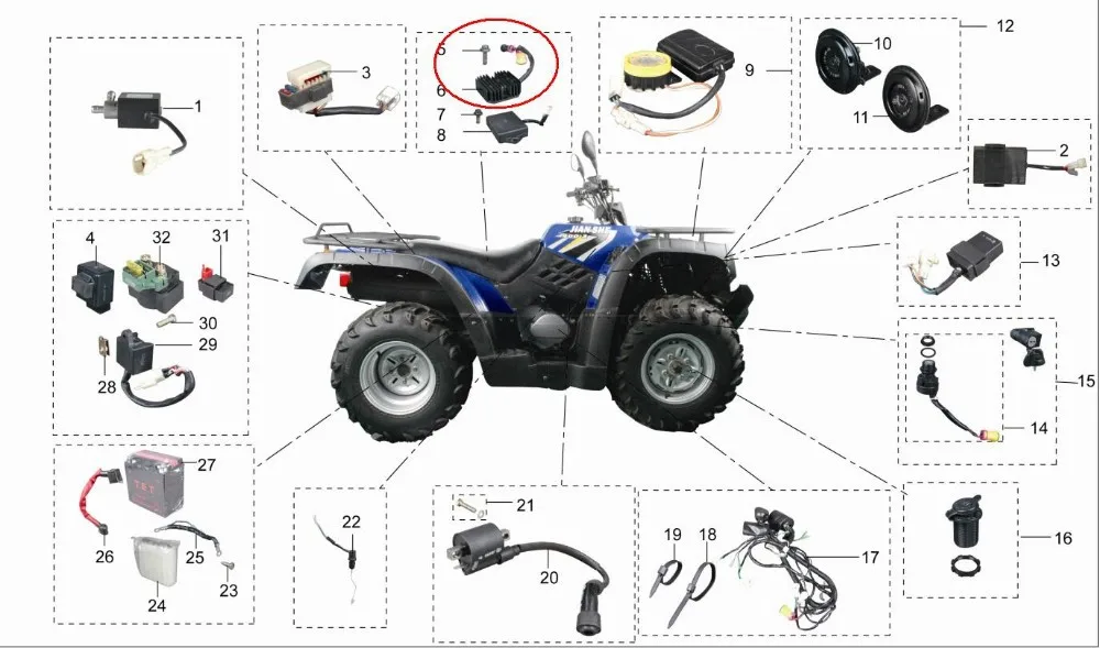 Квадроцикл Детский Электрический Ratchet 1000вт Комплектующие Купить
