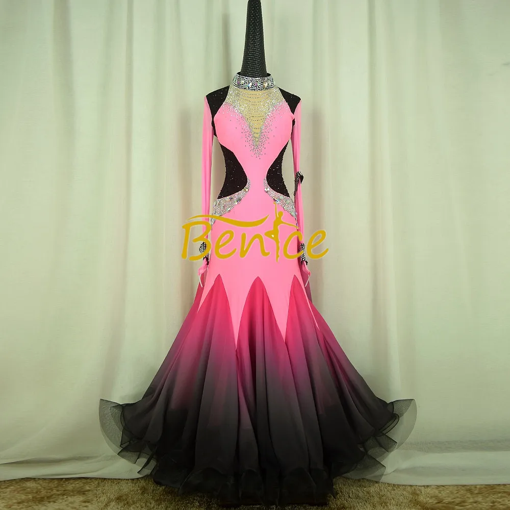 

Free Shipping Competition Ballroom Dress for wome Modern Standard Tango Waltz Latin Dance Skirts Ballroom Dance Dress Long Swing